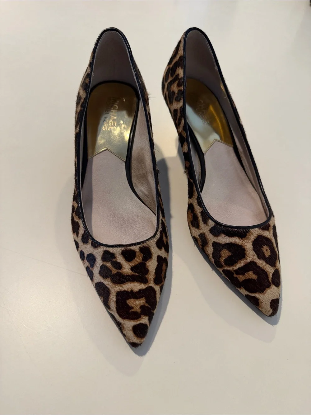 Michael Kors Leopard Print Pointed-Toe Heels - Brown/Black
